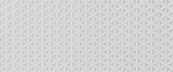 Abstract White Polygonal Background - 3D Illustration