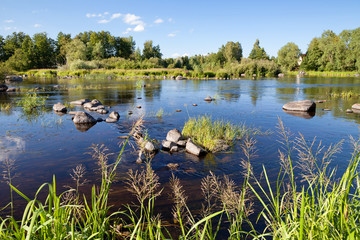 Karelia, Russia - Vuoksi (Vuoksa) river, summer