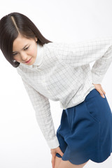 腰痛の女性