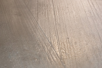 Fresh wet cement texture. Fill surface of the floor. Repair and construction. Selective focus