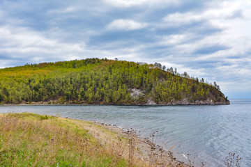 mountain shore of lake Baikal