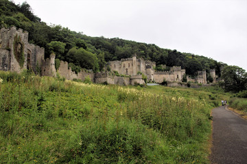 A view of Gwrych Castle in Wales