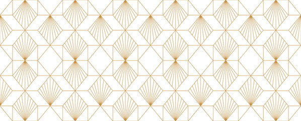 Luxury geometric seamless pattern with striped rhombuses. Elegant stylish thin linear texture.