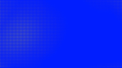 Dots halftone blue yellow color pattern gradient texture with technology digital background. Dots pop art comics with summer background.