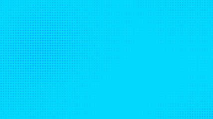 Dots halftone blue color pattern gradient texture with technology digital background. Dots pop art comics with summer background.