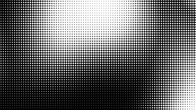 Dot White Black Pattern Gradient Texture Background. Abstract Pop Art Halftone And Retro Style.