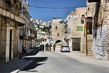 A view of Hebron on the Palestinian side
