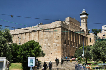 A view of the Tombs of the Patriarchs in Hebron