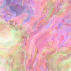 Contemporary art. Colorful texture of hand made artwork. Modern painting. Watercolor strokes on surface. Artistic background image. Abstract painting on canvas. Brushstrokes.