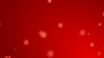 Coronavirus red pattern banner background. Abstract healthcare Illustrations concept COVID-19.