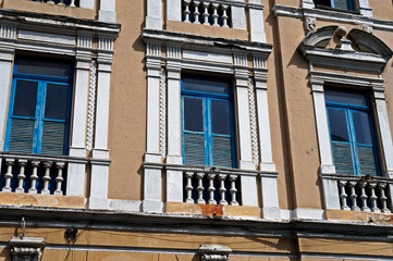 Ancient facade, downtown Rio de Janeiro
