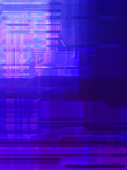 Geometric multicolored intersecting lines. Graphic illustration of digital technology. Abstract background.