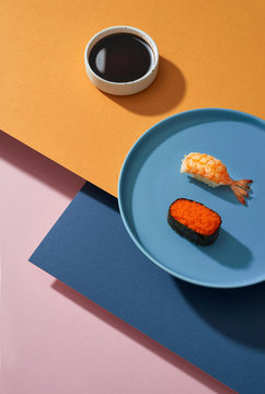 fresh and tasty traditional Japanese sushi