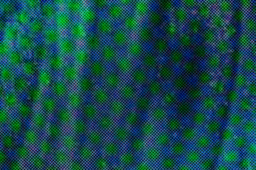 Neon colored space shapes of RGB pixels on modern LCD display