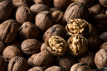 walnuts natural background
