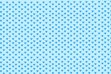 Vector background with hearts. Blue background for decoration . Paper design for a little boy. Bright blue abstract pattern for inviting kids.