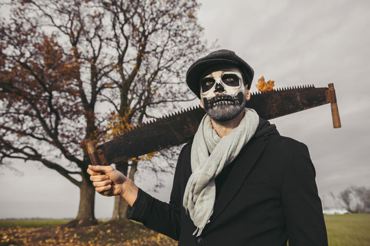 Man and saw