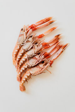 raw shrimps