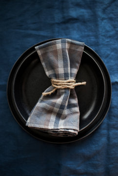 Dark Table Setting