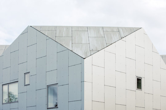 Lines & perspective of modern architecture in Copenhagen, Denmark
