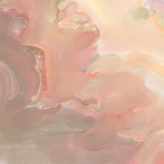 Fototapeta premium Contemporary art. Colorful texture of hand made artwork. Modern painting. Watercolor strokes on surface. Artistic background image. Abstract painting on canvas. Brushstrokes.