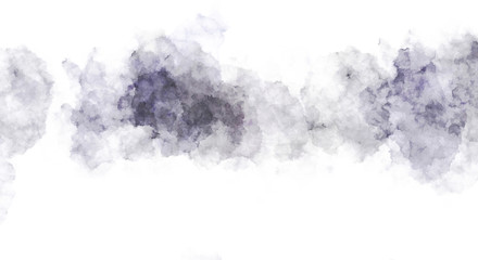 Watercolor painted background with blots and splatters. Brush stroked painting. 2D Illustration.