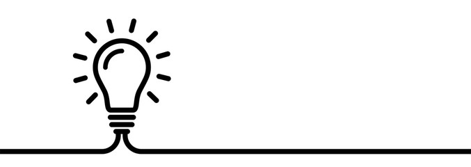 Lightbulb creative concept. Idea symbol. Sign bulb isolated on white beckground. Business idea - stock vector.