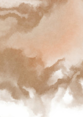 Abstract colorful watercolor on white background. Digital art painting.