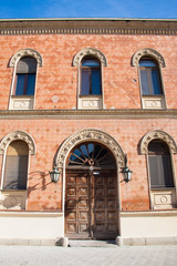 Door and windows of Bishop's Palace in Novi Sad, Serbia