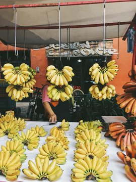 Bananas at a Fruit Market