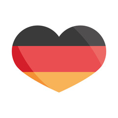 oktoberfest beer festival, german flag shaped heart celebration german traditional design