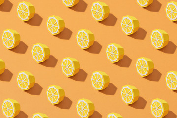 Lemon, cut from paper