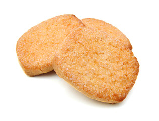 Sweet cookies isolated on a white background