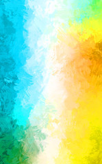 Obraz premium Abstract background of colorful brush strokes. Brushed vibrant wallpaper. Painted artistic creation. Unique and creative illustration.
