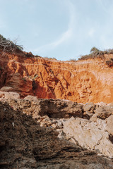 Impresionantes vistas de la playa de la barrosa en chiclana, cadiz, andalucia españa
