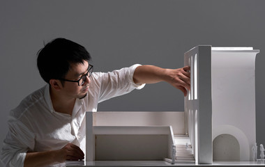 The architect and his finished work