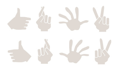 手指アイコン　正の感情　線無し