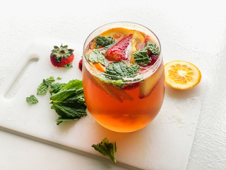 Delicious fruit cocktail