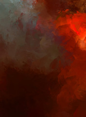 Strokes of paint. 2D Illustration. Brushed Painted Abstract Background. Brush stroked painting. Modern art.