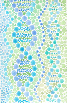 DNA watercolor concept