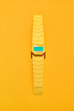 Wristwatch handcraft from paper.
