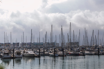 Fototapeta premium Puerto deportivo en el puerto de santa maria