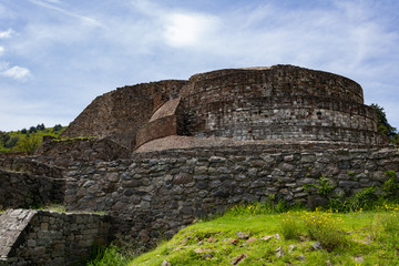 Pir&aacute;mide circular de Calixtlahuaca