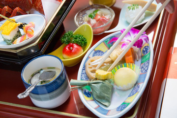 旅館の懐石料理