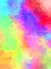 Artistic vibrant and colorful wallpaper.Brushed Painted Abstract Background. Brush stroked painting.