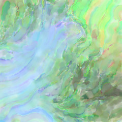 Watercolor abstract painting with pastel colors. Soft color painted illustration of calming composition for poster, wall art, banner, card, book cover or packaging. Modern brush strokes painting.