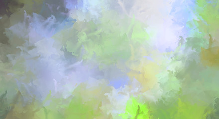 2D illustration of colorful brush strokes. Decorative texture painting. Vibrant paint pattern backdrop.