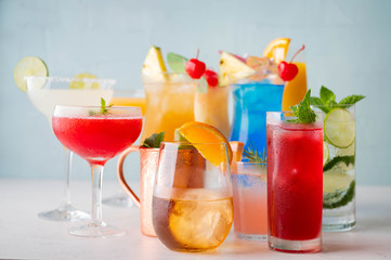 variety of summer cocktail image
