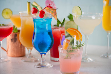 variety of summer cocktail image