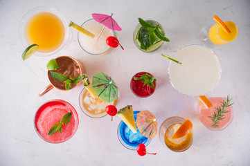 variety of summer cocktail image